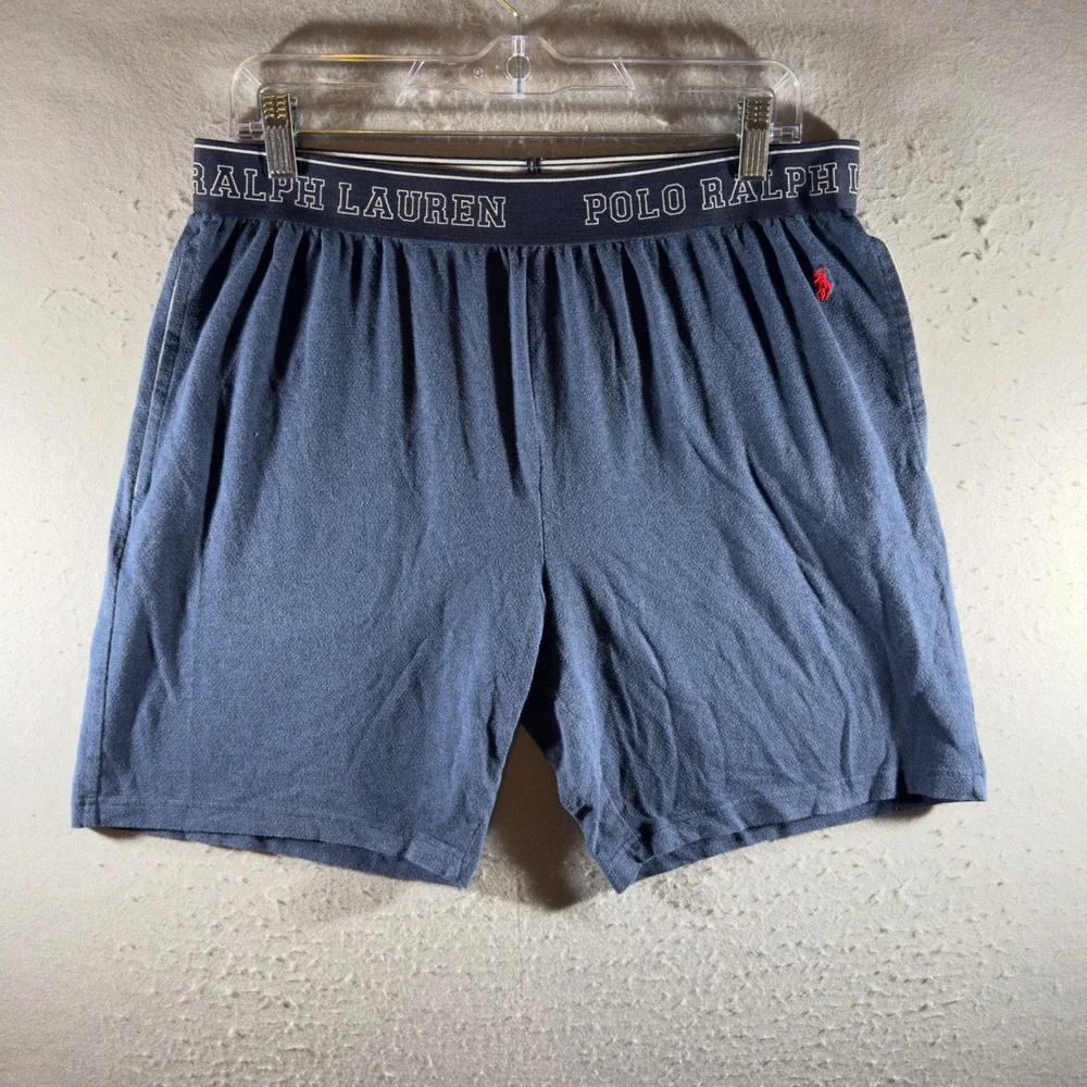 1732 | Polo Ralph Lauren Breathable Mesh Lounge Pajama Shorts Blue Mens L